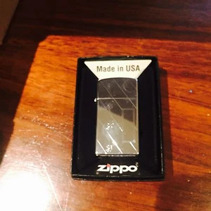 Zippo Lighter Slim High Polished Flower Hook 1981 Design Collectible - Picture 1 of 2