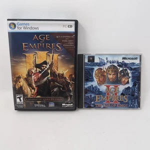 Age of Empires Lot: II 2 Age of Kings & III 3 Complete Collection (PC) + Ex Pack - Picture 1 of 4