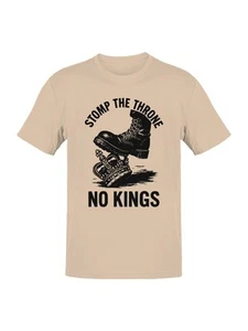 Stomp the Throne: No Kings Men's T-shirt - Picture 1 of 9