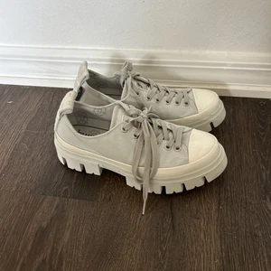 Bussola Callidora Sneakers Womens US Size 8 8.5 EU 39 Platform Shoes Light Gray - Picture 1 of 8