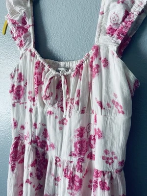 Mini Vestido Mameluco Hollister Y2K Mujer M Babydoll Playa Rosa Coqueta Kidcore Foto 1 de 4