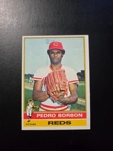 PEDRO BORBON 1976 TOPPS BASEBALL CARD #77 CINCINNATI REDS - Picture 1 of 2