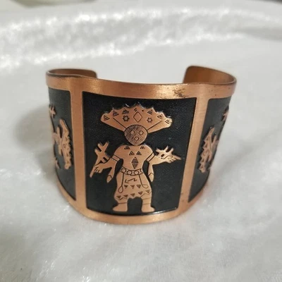 Pulsera brazalete bailarina Kachina cobre vintage 1.1422 Foto 1 de 4