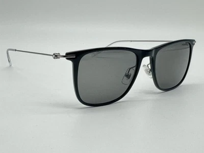 GAFAS DE SOL REDONDAS MONTBLANC NEGRAS/PLATEADAS NUEVAS 100% GENUINAS ~$455 Foto 1 de 4