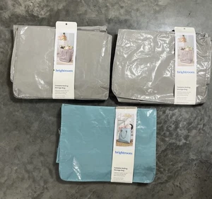 Brightroom Borsa Portaoggetti Pieghevole con Ruote con Manici Grigio/Teal (Qtà 3) NUOVO - Foto 1 di 4