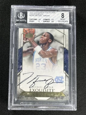 2012-13 UD Exquisite Collection Michael Jordan Endorsements /99 BGS 10 Auto - Image 1 of 2