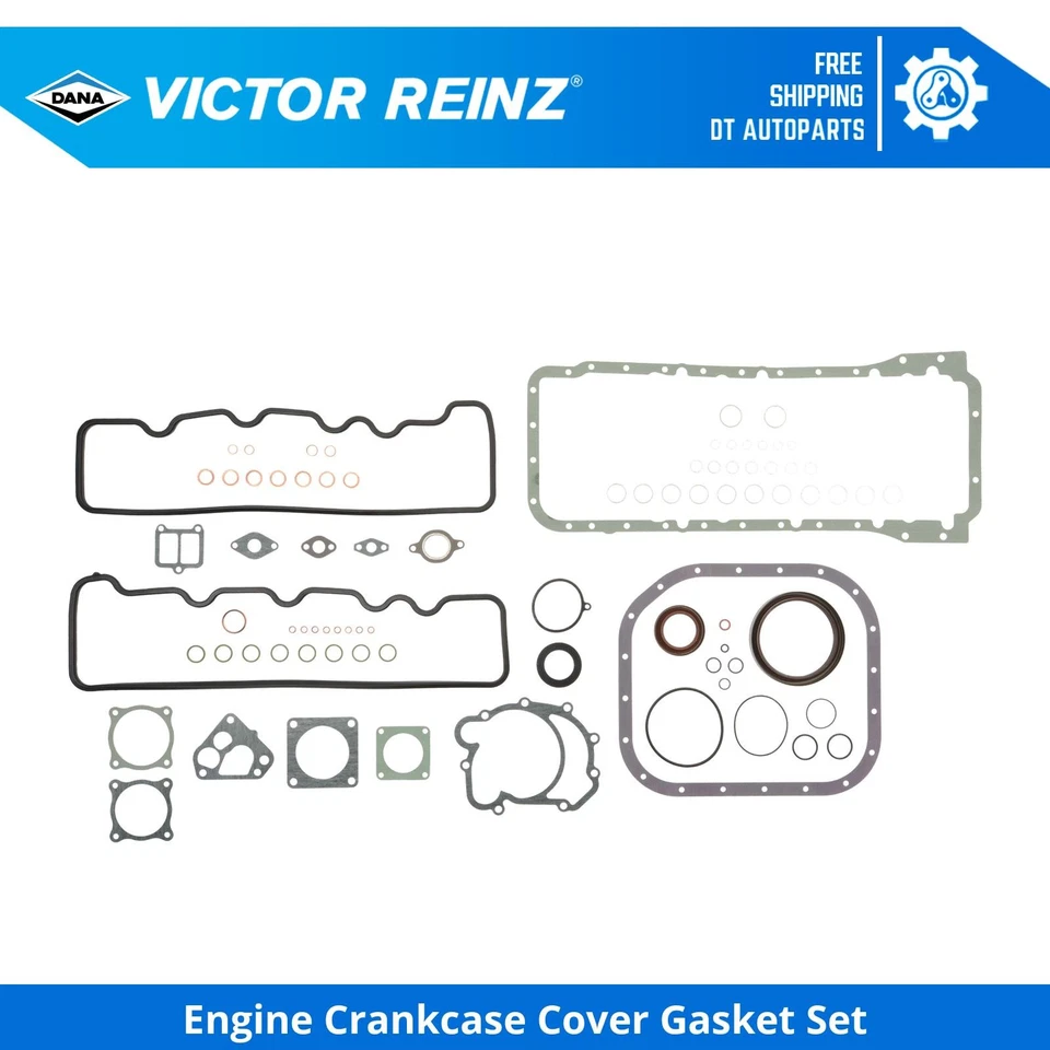 For 1981-1985 Mercedes-Benz 380SL Engine Crankcase Cover Gasket Set Victor Reinz - Image 1 of 1