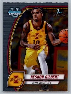 2024-25 Bowman University Chrome Keshon Gilbert #45 Iowa State Cyclones - Picture 1 of 2