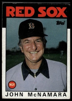 1986 Topps #771 John McNamara - Image 1 of 2