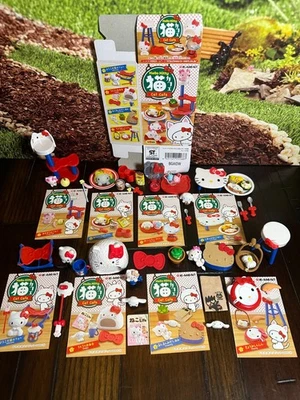 2016 Re-Ment Sanrio HELLO KITTY CAT CAFE w/1 Flat Box COMPLETE! LOT Set Series! - Image 1 of 4