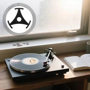 2pcs Vinyl Record Adapter for Turntable Triangle 45 Adapter Spindle Insert - Picture 1 of 12