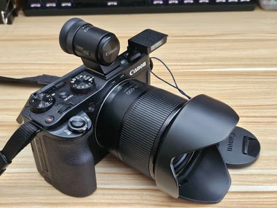 Canon PowerShot G3X 24-600mm 25x Optical zoom camera viewfinder and extras - Image 1 of 4