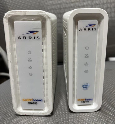 ARRIS 2 Pack Surfboard SB6190 SB6183 DOCSIS 3.0 Cable Modem Cox Xfinity Charter - Image 1 of 2