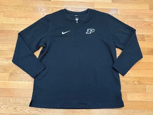 Purdue Boilermakers Issued 1/4 zip Blade Collar Coaches Jacket Sz XL Mens Nike - Picture 1 of 4