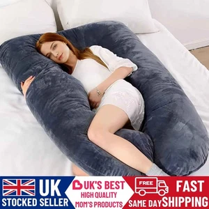 Pregnancy Pillow 57" U Shaped Soft Cushion Maternity Support for Pregnant Women - Picture 1 of 34