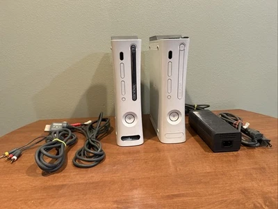 Microsoft Xbox 360 Pro Lot of 2 Wires Consoles - PARTS OR REPAIR ONLY - Image 1 of 4