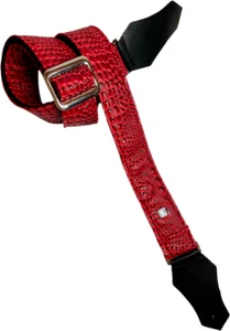 COURROIE GUITARE GET'M GET'M AUSSIE GATOR DRAGON RED - Picture 1 of 2