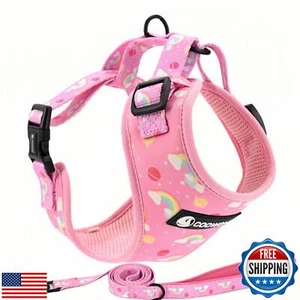 Dog Cat Harness and Leash Set, Puppia Soft Mesh Padded and Adjustable Puppy V - Picture 1 of 5