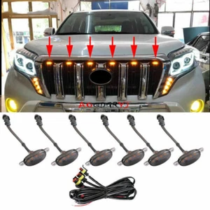 For Toyota Prado LC150 2014-2017 Raptor Style Amber LED Lamp Front Grill Light - Picture 1 of 7