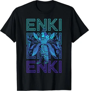 Nueva Camiseta Retro Limitada Enki Dios Antiguo Sumerio Mitología Antigua Deidad - Imagen 1 de 5