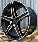 19X9.5 +35 5X112 Gloss Black Wheels Fits Mercedes E350 E300 E450 S430 Set 4