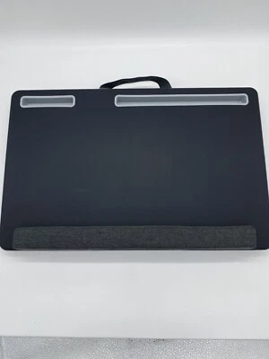 Portable Lap Desk with Cushion, Mouse Pad & Phone Holder, Fits 15.6" Laptops - Image 1 of 2