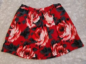 NWOT GAP KID'S GIRL'S MODERN RED COTTON SKIRT WITH LINER SIZE REGULAR 12 - Picture 1 of 7