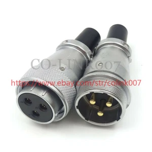 WS28 3Pin Cable to Cable Connector, 50A Aviation Bulkhead Connector Plug-Female - Picture 1 of 8