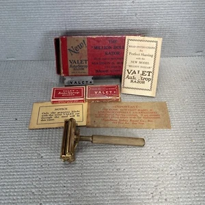 Vtg Facial Razor Valet Autostrop Million Dollar Razor Complete w/ Box & Inserts - Picture 1 of 18