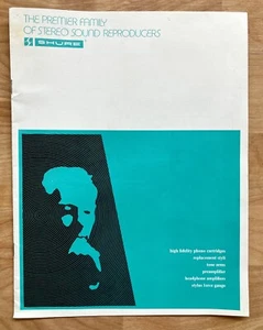SHURE 1974 Catalog Stereo Cartridges Styli Tone Arms Preamps Sales Brochure - Picture 1 of 2