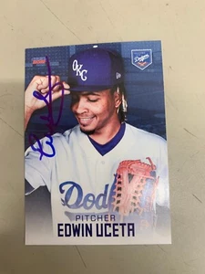 Edwin Uceta Signed Card 2021 OKC Dodgers Team Card IP Auto - Picture 1 of 1