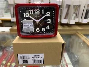 SEIKO loud alarm clock luminous quite sweep snooze night LED light QHK062 - Picture 1 of 11