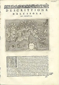 Antique maps, Scotia [Porcacchi, 1576] - Picture 1 of 1