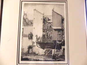 Morris Henry Hobbs 1892-1967 signiert New Orleans Radierung 1945 Louisiana Kunst - Bild 1 von 13