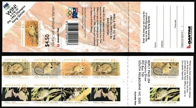 Australia Booklet 1992.01.02. Endangered Species 10x Mice Bats MNH A011 - Image 1 of 3
