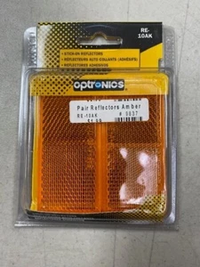 Optronics Rectangle Amber Reflector - RE10AK - Picture 1 of 2