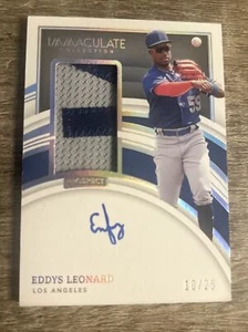 2022 Panini Immaculate #PPA-EL Prospect /25 Eddys Leonard RC Patch Auto RPA - Picture 1 of 2