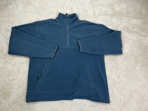 Colorado Clothing Sweater Mens Medium Blue Fleece 1/4 Zip Tech Series Pockets - Picture 1 of 17