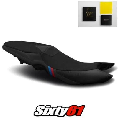 Cubierta de asiento y gel BMW F800GT 2013-2017 2018 2019 negro Luimoto Tec-Grip gamuza Foto 1 de 4
