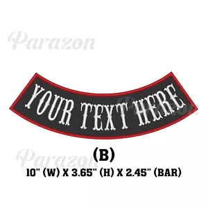 Parche de costura para motociclista de 10" bordado personalizado para motociclista (B) - Imagen 1 de 12