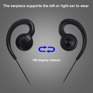 Earpiece Headsets M Plug 2 Pin with Mic PTT Wired for Motorola Radio Walkie - Zdjęcie 1 z 12