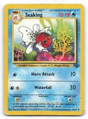 Pokemon Card - SEAKING - Base Set 2 - Uncommon - 060/130 !!! - Image 1 of 2