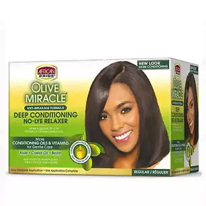 African Pride Olive Miracle Deep Conditioning Anti-Breakage Formula 6 Pack - Picture 1 of 6