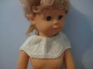 Nueva bufanda de cuello tejido blanco talla única (10 pulgadas de circunferencia) para niñas - Imagen 1 de 1