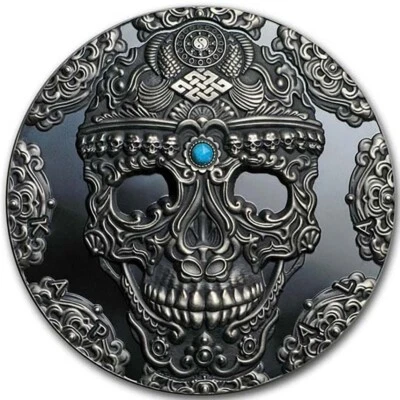 KAPALA World Cultures 2 Oz Black Silver Proof Coin 2000 Francs Cameroon 2018 - Image 1 of 4