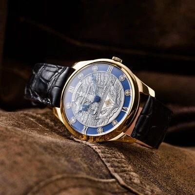 IN STOCK Gold Patek Phillipe - 1965, Diamond Silver custom dial. Antique inside - Image 1 of 4