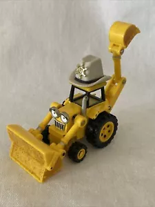 BOB THE BUILDER SHERIFF SCOOP DIE-CAST BACKHOE LOADER VEHICLE TRUCK RARE - Picture 1 of 12