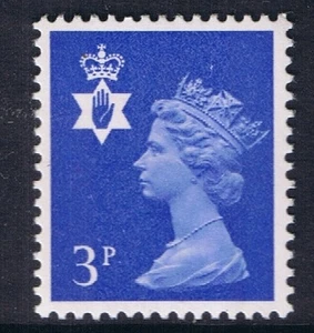 GB SG NI13 MNH MINT Northern Ireland 3p Ultramarine 2B Regional Machin  - Picture 1 of 1