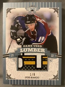 JOE SAKIC 2022 LEAF LUMBER GAME USED STICK PATCH 1/6 