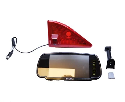 Renault Master Van 2010 en adelante cámara de luz de freno de reversa + kit de monitor de tallo de 7" - Imagen 1 de 4